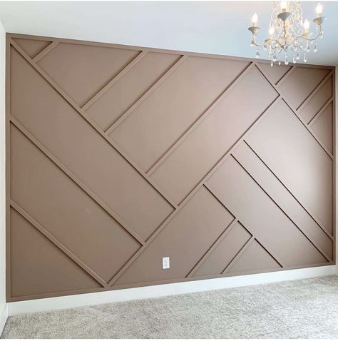 Trim Wall Design, Unique Wall Design, Trim Wall, Accent Wall Design, Room Accent Wall, Accent Wall Designs, Wood Accent Wall, Accent Walls In Living Room, Accent Wall Bedroom