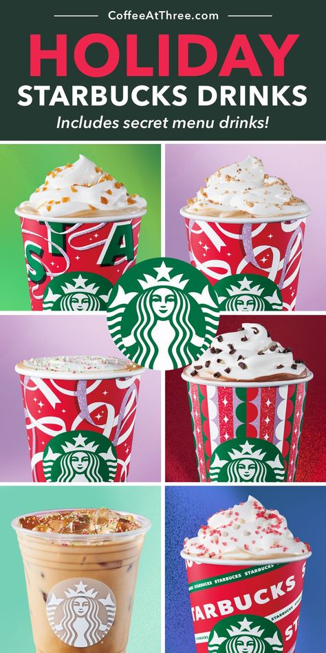 Holiday Starbucks Drinks Starbucks Christmas Drinks 2022, Non Coffee Starbucks Drinks Winter, Starbucks Drinks Seasonal, Starbucks Holiday Menu 2024, Hot Sweet Drinks Starbucks, Starbucks Christmas Secret Menu Drinks, Starbucks Seasonal Drinks Holidays, Holiday Drink Starbucks, Holiday Drinks At Starbucks