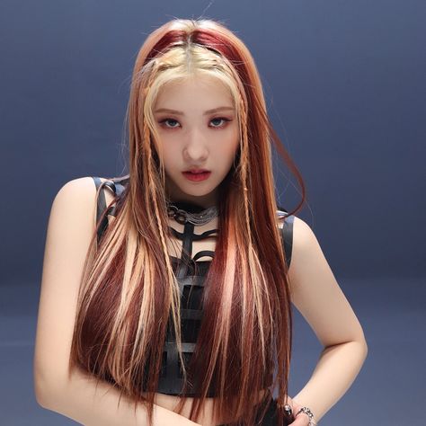 Kpop Idol Hair Inspiration, Chaein Purplekiss Icon, Chaein Icon, Purple Kiss Chaein, Hair 101, Hair Color Options, Beauty Pop, Purple Kiss, S Diary