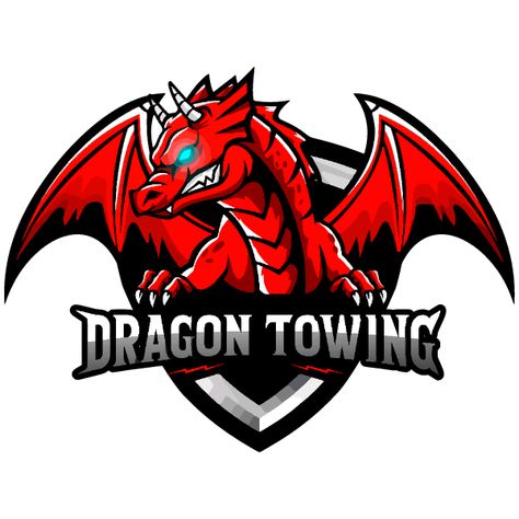 Dragon Logo Design, Red Dragons, Logo Dragon, Stream Design, Dragon Logo, Sports Logo Inspiration, Ring Logo, Logo Game, Team Banner