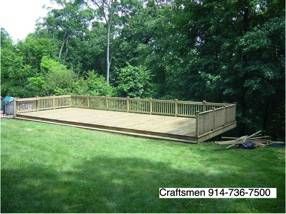 Decks, Porches, Patios, Repairs. Irvington, Katonah NY Santo Domingo, Deck Over Sloped Backyard, Deck On A Slope, Outdoor Meditation Space, Hillside Deck, Elevated Deck, Garden Dragon, Communal Garden, Outdoor Meditation