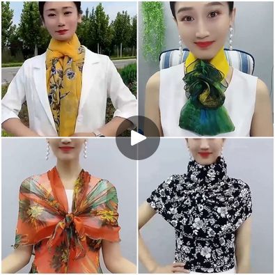 Stand out from the crowd with these scarf tying ideas 🧣 | Stand out from the crowd with these scarf tying ideas 🧣 | By Simple Life | Scarfs make every outfit look
good but there are some ways to tie them so they make the whole
look even better. It's super easy to end up with
this look. All you got to do is follow the steps presented in
the video. You can even rock a formal look
with your scarf. Here's another option if you like the previous
one. Just imagine your outfit with
this amazingly well-styled scarf. Do you think you will give any
of these ideas a try? What an amazing result. You'll definitely stand out
from the crowd with these ideas. It's almost unbelievable that a
simple scarf can end up looking like this. Just wow. Let's watch the last idea for
now. Thanks for watching. Scarf Tying Ideas, Dupatta Draping, Kutch Work Designs, Formal Look, Simple Scarf, Scarf Tutorial, Draping Fashion, Just Imagine, Stand Out From The Crowd