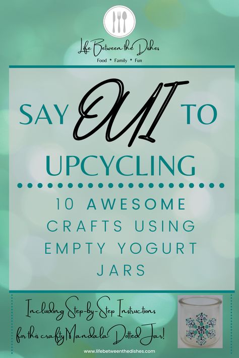 Crafts To Do With Oui Yogurt Jars, Upcycling Oui Jars, Crafts With Yogurt Jars, What To Do With Glass Yogurt Jars, Yogurt Jar Gifts, Talenti Jar Repurpose, Upcycled Oui Yogurt Jars, Craft Ideas For Oui Yogurt Jars, Painted Oui Jars