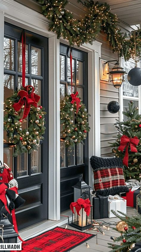 Christmas Porch Decorating Ideas, Porch Decorating Ideas, Christmas Porch Decor, Christmas Porch, Porch Decorating, Decorating Ideas, Porch, Christmas