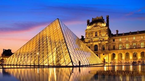 Virtual Museum Tours, Louvre Pyramid, Virtual Museum, Louvre Paris, Louvre Museum, Pictures Of The Week, Top Travel Destinations, Beautiful Places In The World, Paris Travel