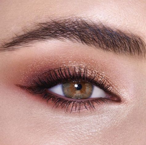 Red Dress Makeup Looks, Rose Eyes, Eyes To Mesmerise, Copper Eye Makeup, Luxury Palette, Copper Eyeshadow, Fire Rose, Rose Eyeshadow, Rose Gold Makeup