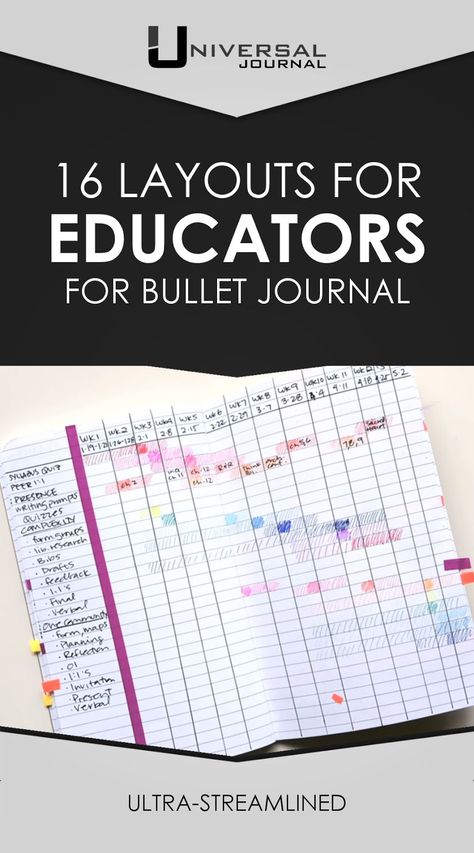 Bujo For Teachers, Teacher Bujo Spreads, Teacher Notebook Ideas, Teacher Journal Ideas, Teachers Journal, Homeschool Bullet Journal, Teacher Bujo, Work Bujo, School To Do List Printable