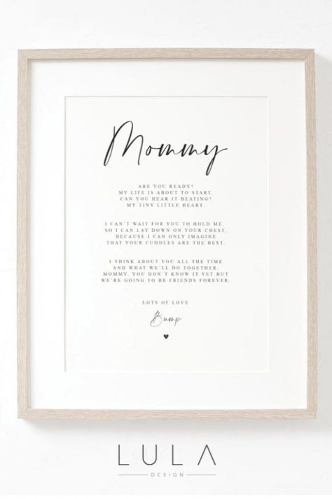 This lovely 'bump to mommy poem' is so heartwarming and such a special gift for a mom-to-be. Placed in a frame it will look beautiful on a bedroom wall and is a wonderful keepsake. See more party ideas and share yours at CatchMyParty.com Mommy To Be Quotes, Boy Baby Shower Cakes, Boy Birthday Gifts, Baby Poems, Baby Sayings, Baby Shower Party Planning, Poem Poster, Girl Birthday Gifts, Baby Shower Food Ideas