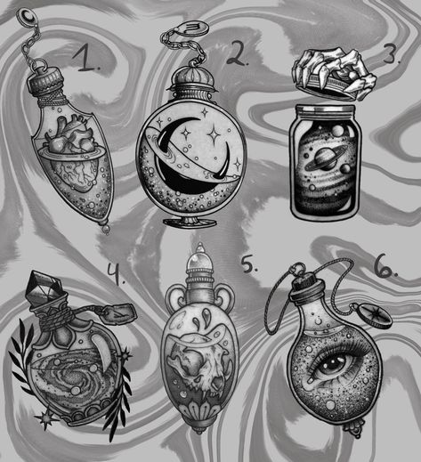 Polish Bottle Tattoo, Spider In Bottle Tattoo, Apothecary Jar Tattoo, Specimen Jar Tattoo, Poison Jar Tattoo, Pick Your Poison Tattoo, Poison Bottle Tattoo Design, Potions Tattoo, Glass Bottle Tattoo