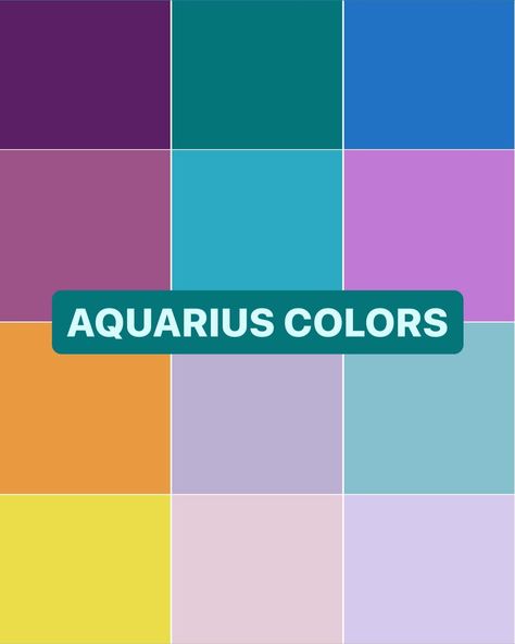 AstraBrand® color palettes for Libra, Scorpio, Sagittarius, Capricorn, Aquarius & Pisces My process: 1️⃣ I review your chart and specifically look at placements that will help you feel self-expressed in your brand, attract clients, and build the legacy of a lifetime aka your empire 2️⃣ The brand keywords that are associated with each sign are then weaved together to create your own unique brand essence 3️⃣ I apply design theory to your brand keywords to create your colors, fonts (logos an... Aquarius Color Palette, Aquarius Colors, Brand Keywords, Brand Essence, Zodiac Things, Aquarius Rising, Attract Clients, Zodiac Stuff, Design Theory