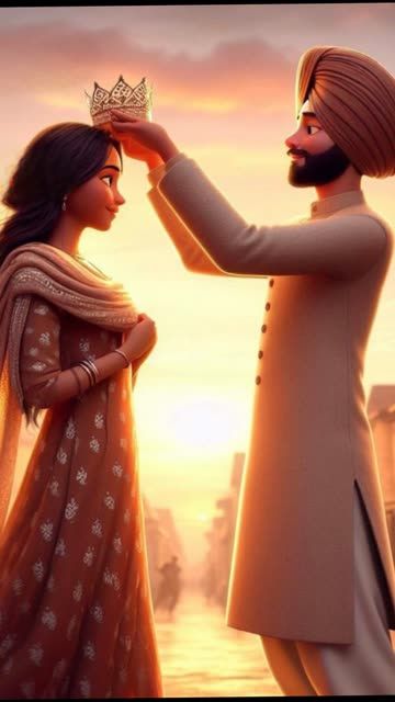 View this Snap from Garry Gill🌸 on Snapchat! Punjabi Couple Cartoon Wallpaper, Punjabi Couple Art, Punjabi Couple Cartoon, Punjabi Couples Pics, Sardar Sardarni Couple, Sardar Sardarni Couple Cartoon, Sardar Couple, Couples Emoji, Couples Traditional