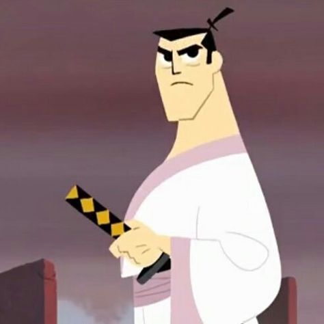 Hear Me Out Cake Characters Weird, Jack Samurai, Jenga Art, Germ Illustration, Genndy Tartakovsky, Old Cartoon Characters, Stickers Ideas, Samurai Jack, Old Cartoons