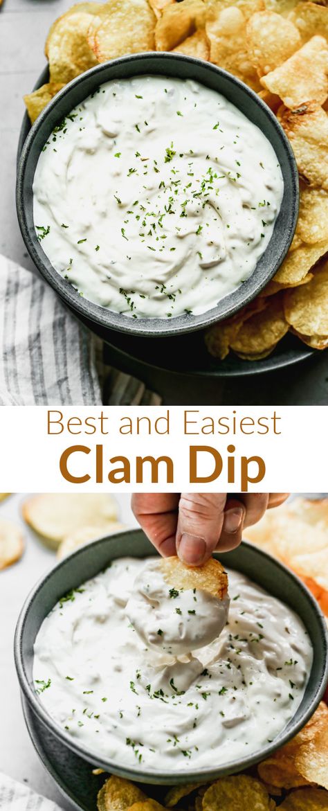 Chopped Clams Recipes, Clam Dip Recipe Easy, Clam Dip With Sour Cream, Chopped Clam Recipes, Best Clam Dip Recipe, Clam Appetizers, Clam Dip Recipe, Clam Dip, Delicious Dips Recipes