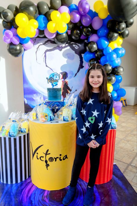 Coraline Theme Party, Coraline Party Ideas, Coraline Themed Birthday Party, Coraline Party Decorations, Coraline Birthday Party Ideas, Coraline Decor, Coraline Theme, Caroline Birthday, Coraline Party