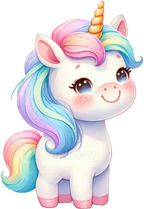 Rainbow Unicorn Cake, Unicorns Png, Unicorns Clipart, Cute Animal Illustration, Unicorn Theme, Unicorn Cake, Cityscape Photos, Logo Banners, Kawaii Stickers