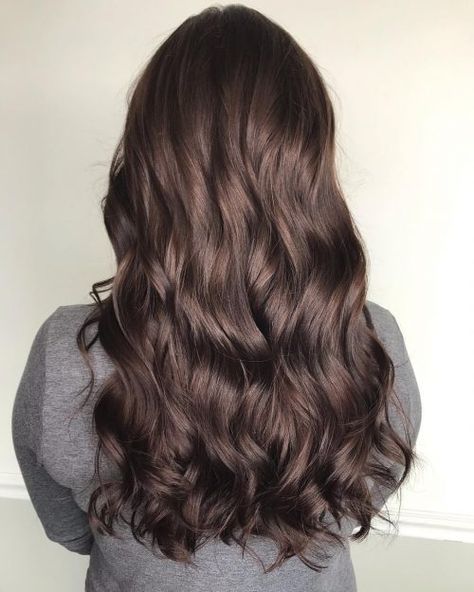 23 Hottest Brown Hair Color Ideas: Perfect Examples of Brunette Hair Cappucino Brown Hair, Dark Cool Tone Brown Hair, Coco Brown Hair, Single Process Hair Color, Short Hair Bun Hairstyles, Cool Brunette Hair Color, Cocoa Brown Hair, Hair Bun Hairstyles, Salon Colors