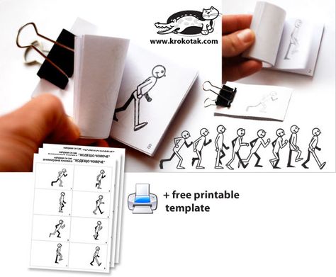 (It's okay to not draw figures yourself! There is no such thing as cheating :) I could use this for media Middle School Art, Flick Book, Flip Book Template, Flip Book Animation, Flip Books, Ecole Art, Book Lights, School Art Projects, Craft Activities For Kids