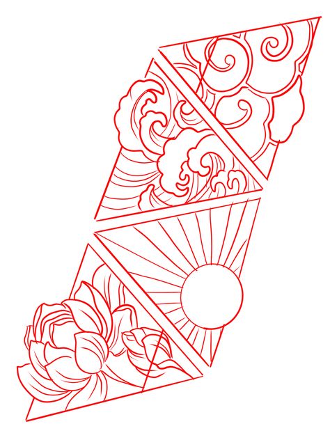 Japanese Tattoos Outlines, Japanese Art Style Tattoo, Tattoo Stencils Japanese, Japanese Outline Tattoo, Japanese Tattoos Style, Tattoo Design Drawings Japanese, Japanese Stencil Tattoo, Japanese Tattoo Art Stencil, Colorful Japanese Tattoo