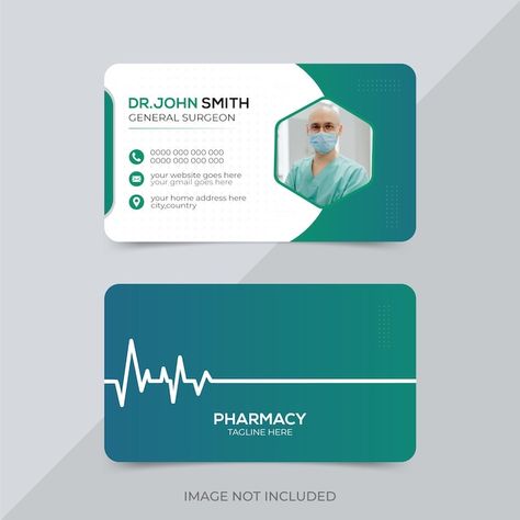 Medical Visit Card, Medical Visiting Cards Design, Doctor Business Cards Medical, Doctor Visiting Cards Design Creative, Dr Business Card, Health Card Design, Dr Visiting Cards Design, Visiting Card For Doctors, Doctor Card Design