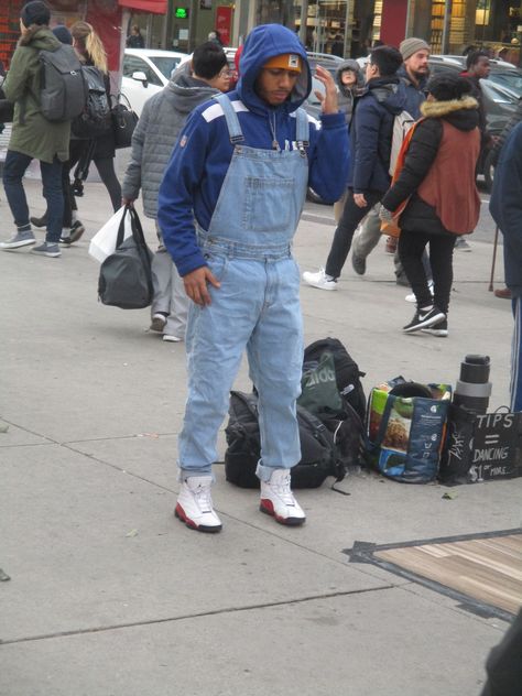 COLD DAY: Overalls over hoodie just to keep warm Overalls With Hoodie, Overalls Outfit Men, Men In Overalls, Overalls Outfit, A Guy Who, Dungarees, Cold Day, Keep Warm, Overalls