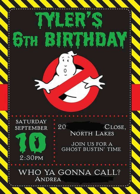 Ghostbusters Birthday Party Invitation? Ghostbusters Birthday Invitations, Ghostbusters Party Invitations, Ghostbusters Birthday Party Invitations, Ghost Buster Birthday Decorations, Ghost Buster Birthday Party Ideas, Ghostbusters Party Ideas, Ghostbuster Birthday, Ghost Busters Birthday, Ghost Busters Birthday Party