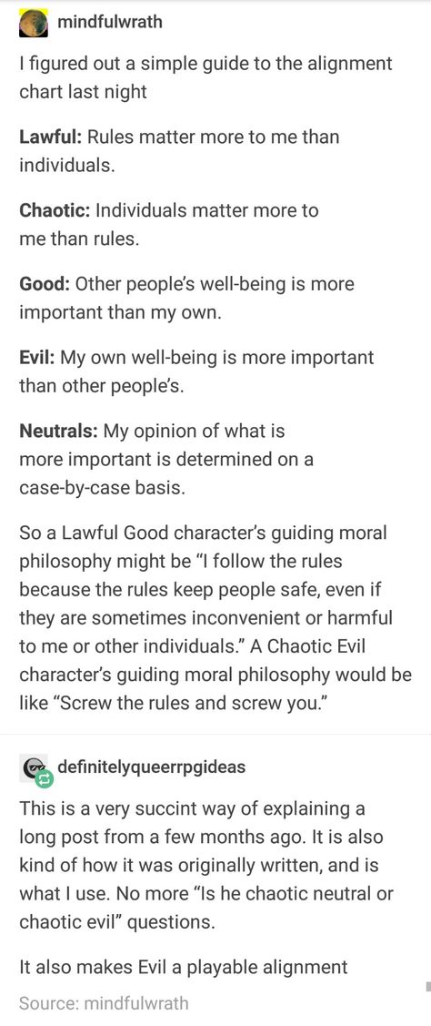 This would make me a chaotic nuetral =/ Raw Lines, Alignment Chart, Dnd Funny, Writing Inspiration Prompts, Writing Characters, Story Prompts, Writing Stuff, Book Writing Tips, Writing Advice