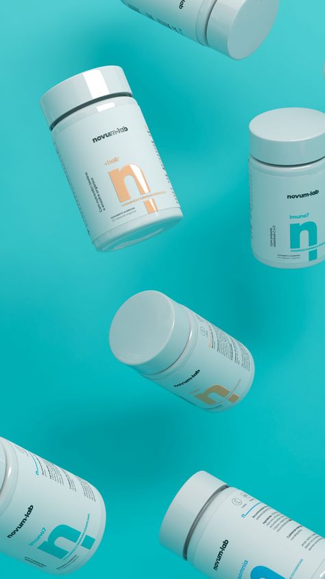 Novum.Lab - Branding and Packaging on Behance Vitamin Brands, Supplements Packaging, Natural Health Supplements, Health Tech, Box Packaging Design, Vitamin Supplements, Ads Creative, Packaging Design Inspiration, Nutritional Supplements