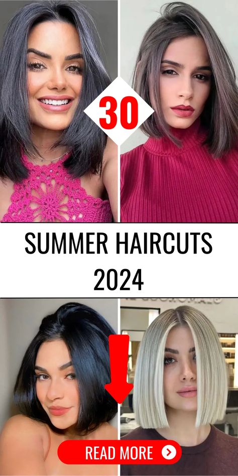 30 Summer Haircuts 2024: Chic Styles for Every Woman's Taste - divagaze.com Summer 2024 Haircuts Women, Summer Haircut For Women, Summer Hair Cuts 24, Long Bob Haircuts For Thick Hair, 2024 Summer Hair, Haircut For 40 Year Old Women, Summer Haircuts 2024 Medium, Haircuts Spring Summer 2024, Summer 2024 Hair