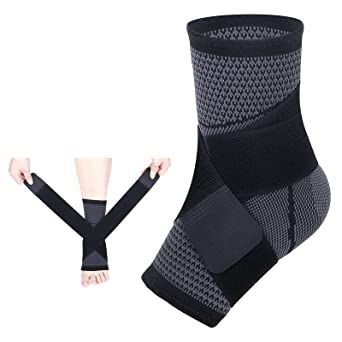 Ankle Braces, Adjustable Compression Ankle Support Men & Women for Injury Recovery, Achilles support and Strong Ankle Brace Sports Protection, Stabilize Ligaments-Eases Swelling and Sprained Ankle Ankle Brace, Ankle Braces, Injury Recovery, Sprained Ankle, Ankle Support, Braces, Sports