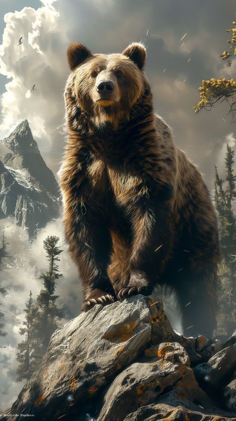 Grizzly Bear Photography, Grizzly Bear Tattoos, Wilderness Tattoo, Bear Artwork, Bear Paintings, Bear Tattoos, Wild Animals Pictures, Animal Portraits Art, Bear Tattoo