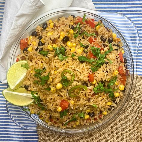 Mexican Fried Rice Fried Mexican Rice, Mexican Fried Rice Recipe, Spanish Fried Rice, Mexican Fried Rice, Mexican Fries, Basil Fried Rice, Brown Rice Pilaf, Rice Mexican, Mexican Rice Easy