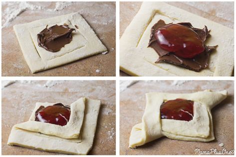 Pastry Folding, Puffed Pastry, Folding Ideas, Pastry Tart, Baking Sweets, Puff Pastry, Tart, Vegetarian Recipes, Pastry