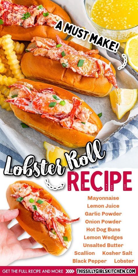 lobster recipe Lobster Roll Recipe, Lobster Sandwich, Seafood Sandwiches, Lobster Roll Recipes, Best Lobster Roll, Summer Sandwiches, Lobster Recipes, The Lobster, Roll Recipe