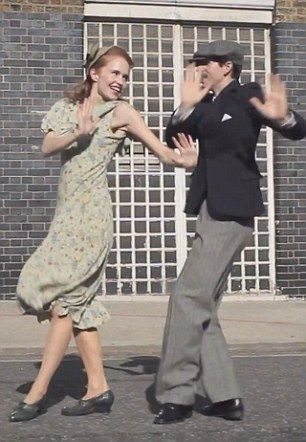 1980s Couple, Dance Through The Decades, Lindy Hop Dress, Tea Dance, Couple Dance, Tea Dresses, Flapper Era, Couples Modeling, Through The Decades