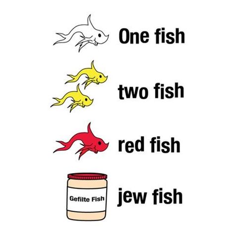 One fish, two fish, red fish... jew fish. Jewish Inspiration, Jewish Quotes, Jewish Crafts, Jewish Humor, One Fish Two Fish, Doctor Humor, Jewish Culture, Bookkeeping Services, One Fish