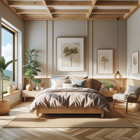 Natural Earthy Bedroom, Earthy Minimalist Bedroom, Minimalist Bedroom Design Ideas, Japanese Living Room Design, Greek Bedroom, Bedroom Inspirations Master, Natural Bedroom, Stylish Bedroom Design, Earthy Bedroom