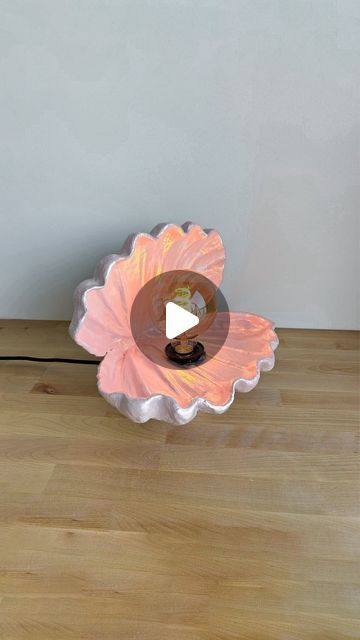 Sculpd | Craft Reinvented on Instagram: "It’s a shell AND a lamp 🤣😯🐚

#airdryclay #pottery #giftideas #diycrafts #clayart #craft" Shell Lamp Diy, Ceramics Lamp, Summer Art Projects, Shell Lamp, Shells Diy, Coquille Saint Jacques, Diy Air Dry Clay, Diy Lampe, Summer Art