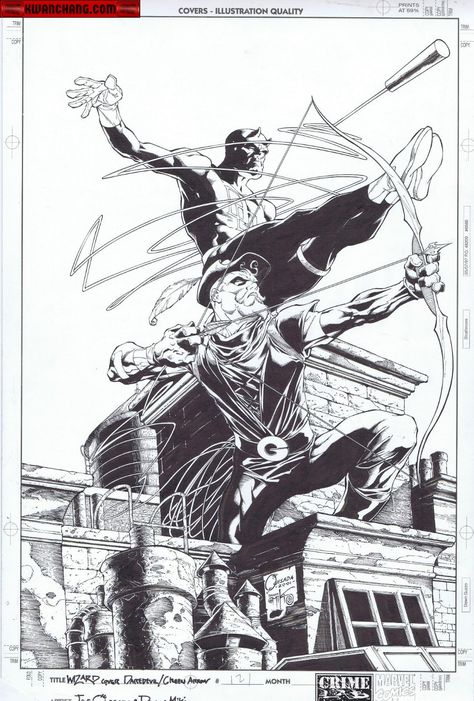 Joe Quesada, Daredevil Art, Paul Martin, Xmen Comics, Comic Book Artwork, Green Arrow, Comic Book Artists, Comic Illustration, Fun Comics