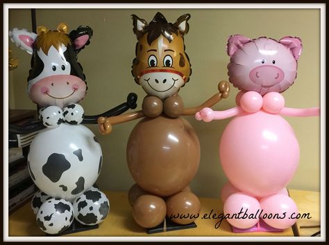 #qualatexanimals #farmthemedparty #animalballoons 1st Rodeo, Barnyard Birthday Party, Artist Decor, Farm Theme Birthday, Farm Animal Party, Farm Baby Shower, Farm Animals Birthday Party, Farm Themed Birthday Party, Balloon Artist