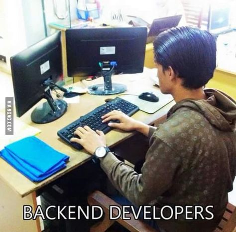 ‪#‎Backend‬ ‪#‎Developers‬ - ‪#‎MEME‬ Computer Memes, Developer Humor, Programmer Jokes, Programming Humor, Programmer Humor, Backend Developer, Tech Humor, Memes Humor, Epic Fails