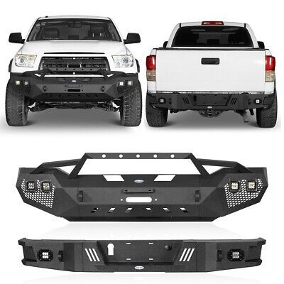 ad eBay - STEEL BLACK FRONT REAR BUMPER W/WINCH PLATE,LIGHTS FOR 2007-2013 TOYOTA TUNDRA - Buy Now, click the link (eBay) 2013 Toyota Tundra, Winch Bumpers, Road Design, Honeycomb Design, Toyota Tundra, Modular Design, Black Steel, Pickup Trucks, Led Light