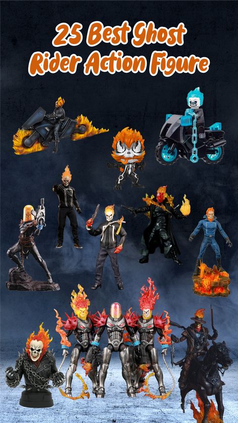 The following action figures feature impressive craftsmanship. Some manufacturers offer sophisticated production processes to create action figures that closely resemble the original characters. #ghostrideractionfigures #ghostridercustomactionfigures #ghostridertoysactionfigures #actionfigureghostrider #ghostridermarvelcustomactionfigures Ghost Rider Motorcycle, The Originals Characters, Original Characters, Custom Action Figures, Presents For Kids, Ghost Rider, Popular Games, Child Day, Hot Toys