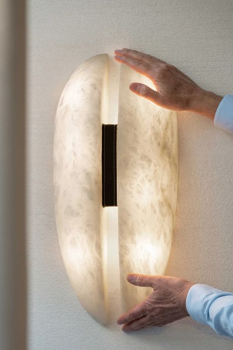 #sconce #alabaster #alabasterdesign Clubhouse Design, Lamp Inspiration, Marble Accessories, Art Deco Lamps, Lighting Design Interior, Paris Design, The Collective, L And Light, Wall Lighting