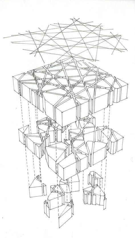 Toyo Ito and Cecil Balmond, Serpentine Pavilion 2002 (London) Geometric Pavilion, Structure Sketch, Serpentine Pavillion, Surfaces Architecture, Complex Architecture, Geometric Perspective, Grid Architecture, Voronoi Diagram, Serpentine Pavilion