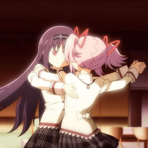 Homura Akemi Gif Icon, Madoka Magica Madoka And Homura, Madoka And Sukuna, Madoka And Homura Matching Pfp, Stsg Fanart, Puella Magi Madoka Magica Gif, Madohomu Matching Icons, Waltz Pose Reference, Madoka Magica Homura X Madoka