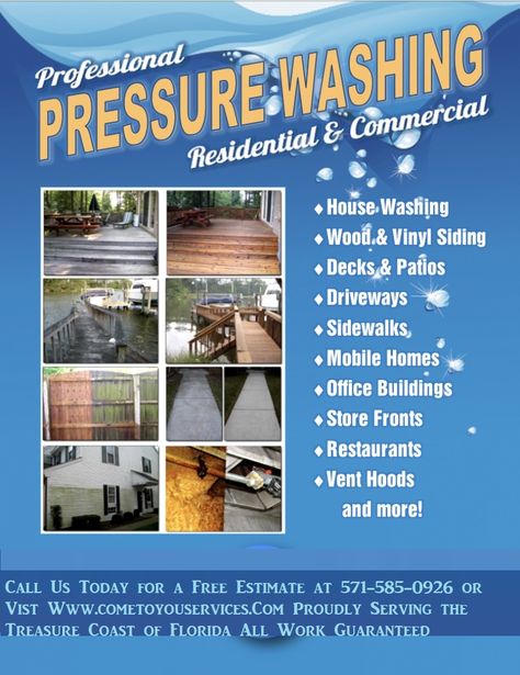 Pressure Washing Tips, Pressure Washer Tips, Pressure Washing Business, Acid Concrete, Car Wash Business, Pressure Washing Services, House Wash, Door Hanger Template, Staining Deck