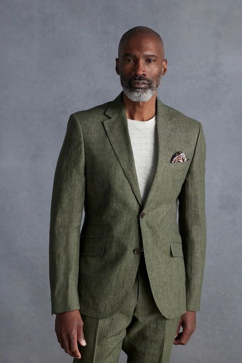 Next Summer Wedding Guest Men Outfit, Groomsmen Attire Olive Green, Summer Suits Men Wedding Guest, Olive Suit Men, Olive Green Wedding Suit, Summer Wedding Groom Attire, Cool Suits For Men, Men's Summer Suits, Men Summer Wedding