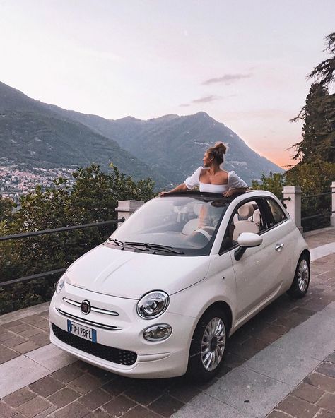 Alex Centomo on Instagram: “One of the happiest moments of my life: driving down the coast of Italy during sunset in a fiat convertible with my best friend 😭🥰 Bucket…” Fiat 500 White, Fiat 500 Cabrio, Alex Centomo, Fiat 500c, Fiat Cars, First Cars, Car Goals, Kid Friendly Travel Destinations, Car Inspiration