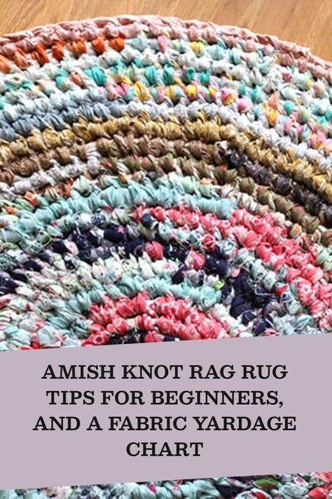 Rag Rug Tutorial No Sew, Free Rag Rug Patterns, Rag Rug Crochet Pattern, Make Rag Rug, Amish Rugs Handmade, Amish Toothbrush Rug, Raided Rugs, Toothbrush Rugs Instructions, Scrap Rugs How To Make