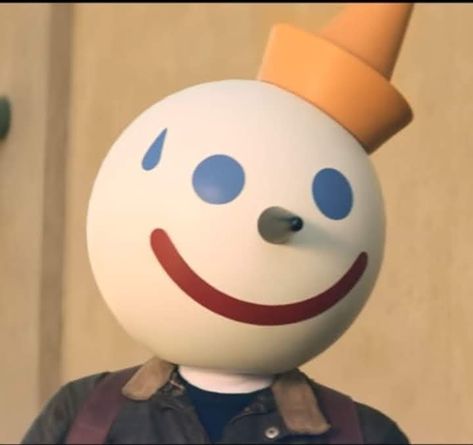 Jack In The Box Mascot Pfp, Jack In The Box Mascot Fanart, Jack In The Box Mascot, Ice Cream Man, Cute Clown, Simple Face, Jack And Jack, Jack In The Box, Anime Poses